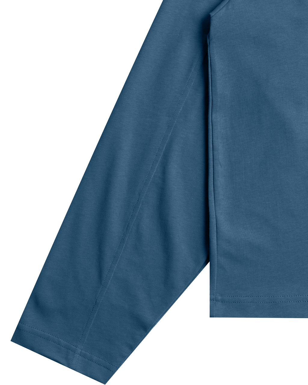 As Boxy L/S Tee Steel Blue