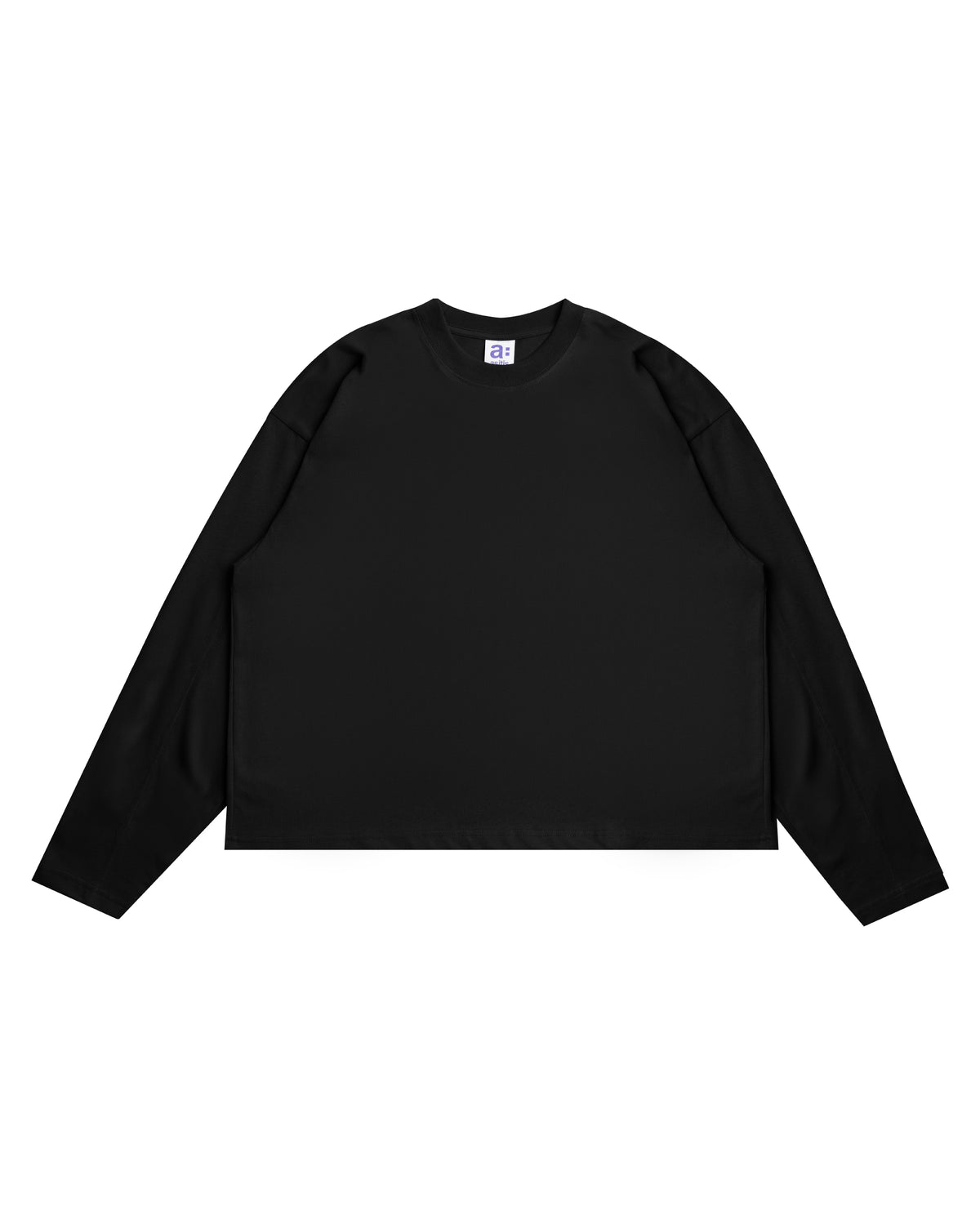 As Boxy L/S Tee Black