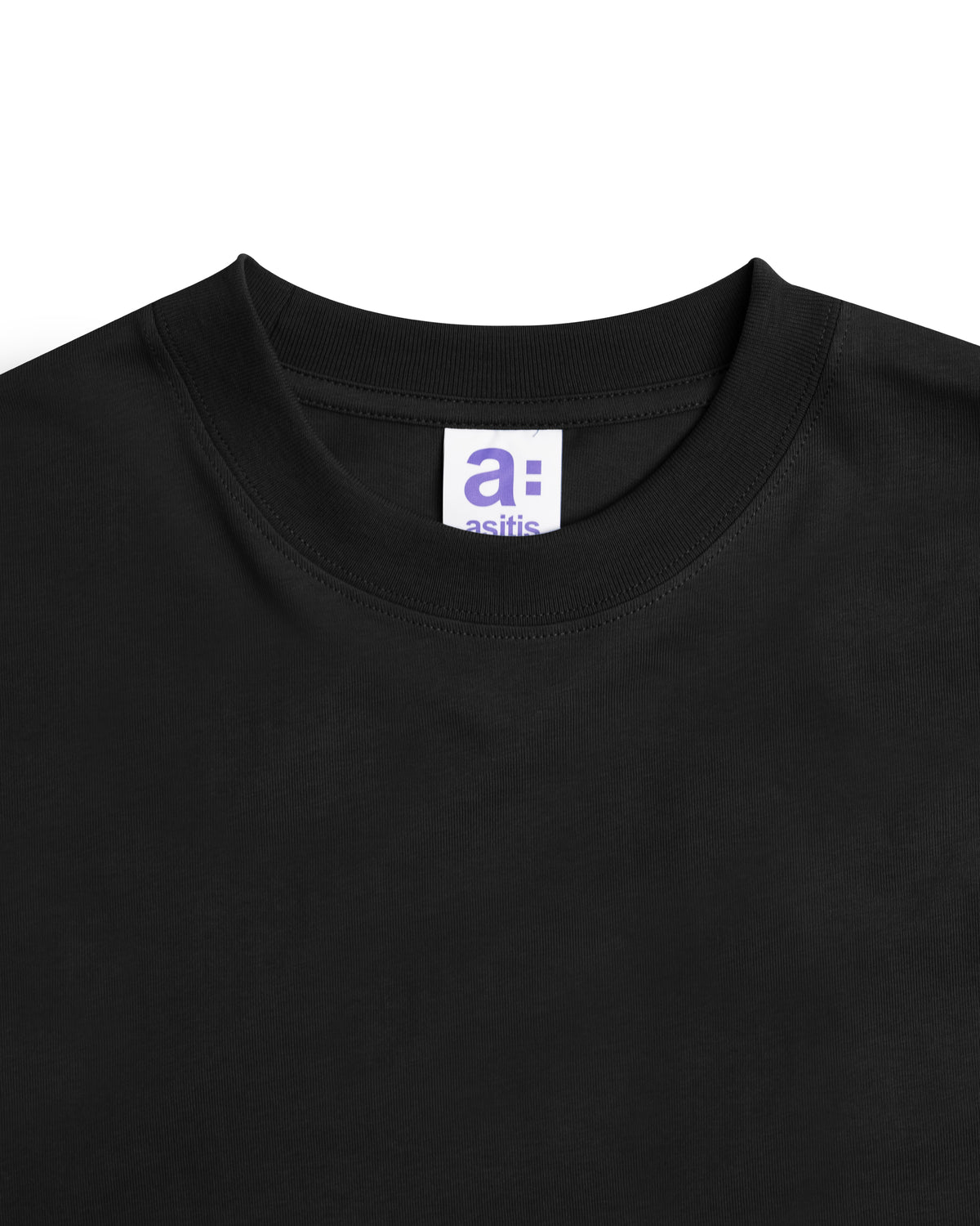 As Boxy L/S Tee Black