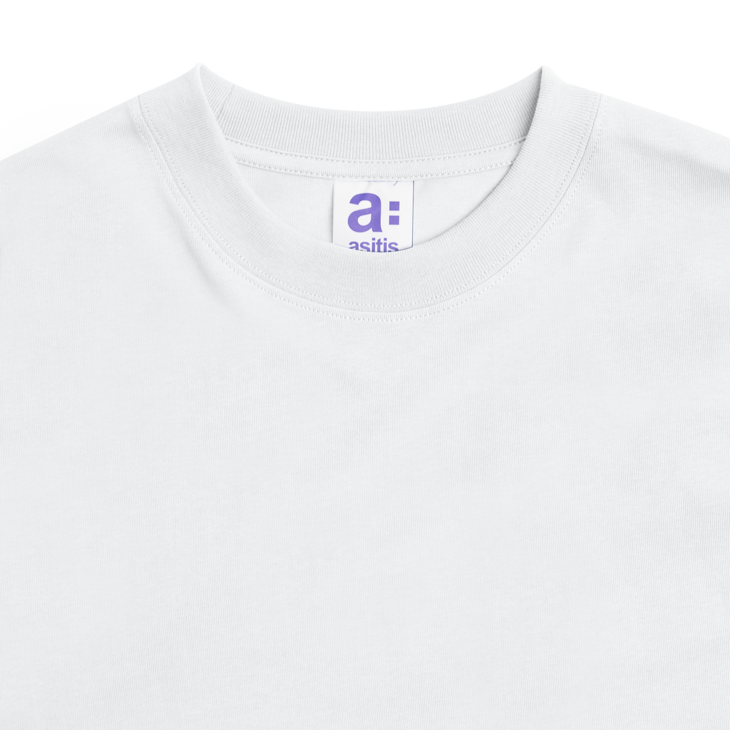 As Boxy L/S Tee Steel White