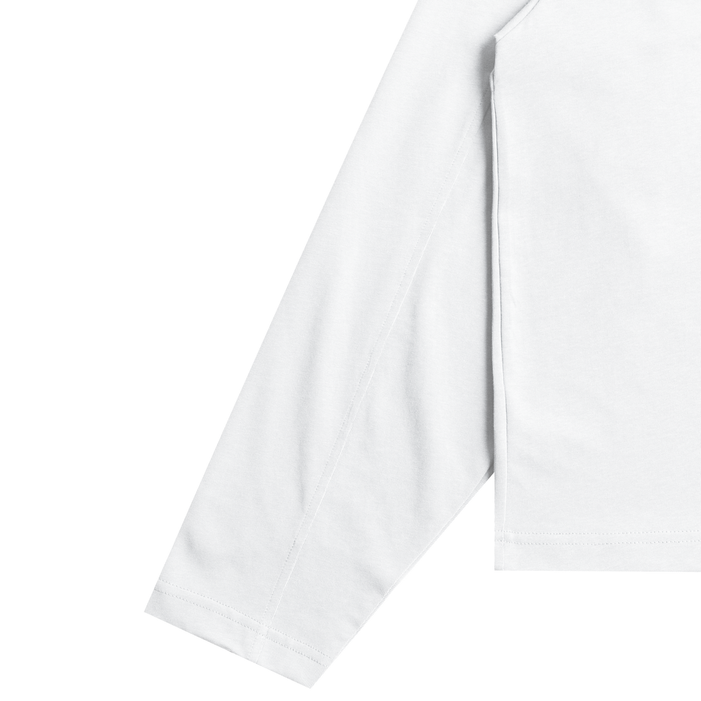 As Boxy L/S Tee Steel White